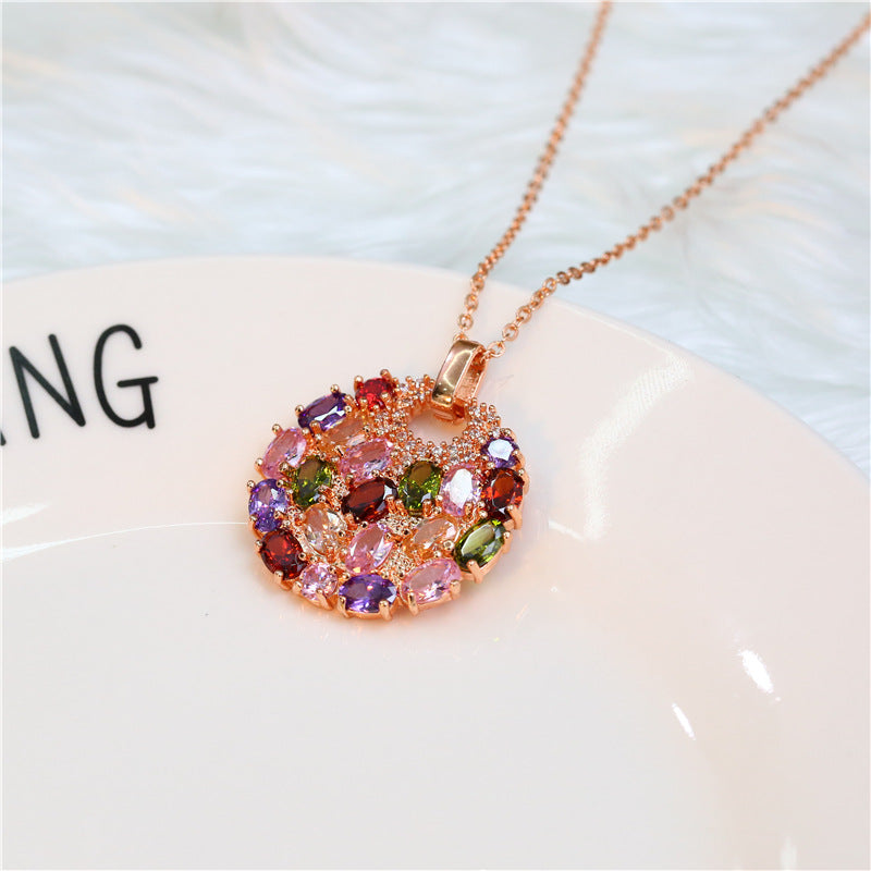 Wholesale Colored Zircon Necklace